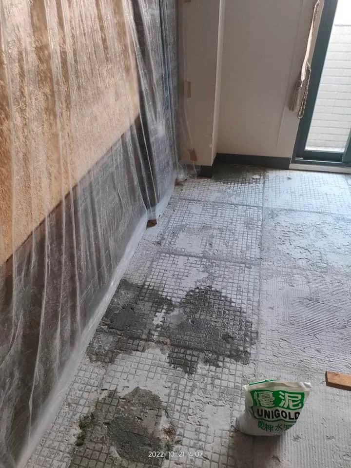 施工前的既有地坪